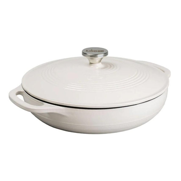 Essential Enamel Braiser - Oyster / 3.6 QT