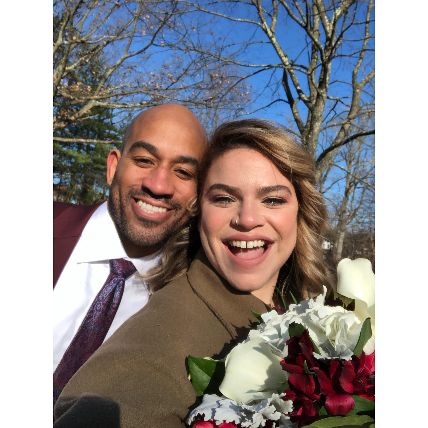 Newlywed selfie!