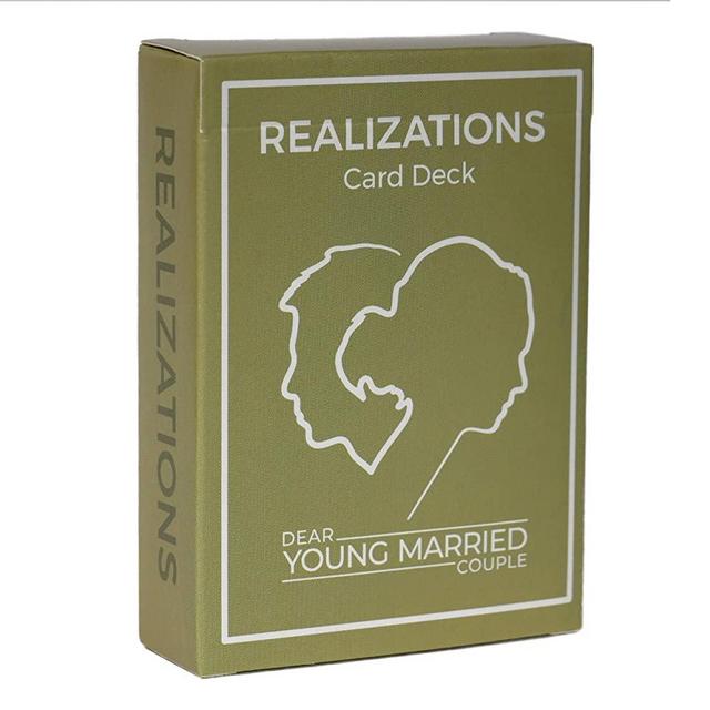 REALIZATIONS - Card Deck - Fun Game for Couples - 52 Questions to See How Well You Know Your Partner – Dating and Engaged Couples Gift – Conversation Starter