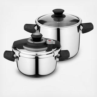 Vita 2-Piece Pressure Cooker Set