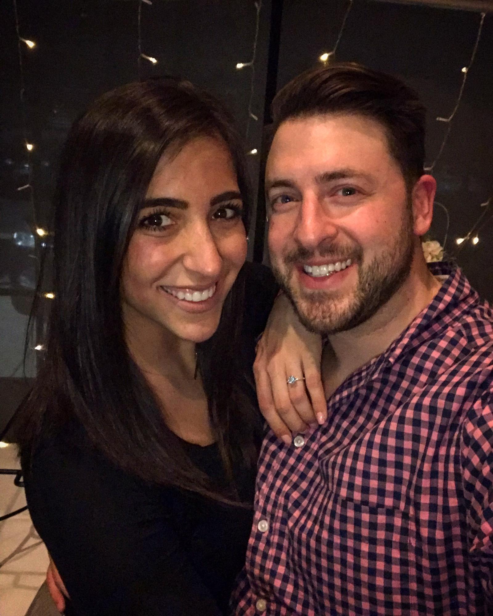 The night we got engaged!