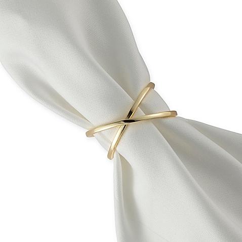 Kassatex Eternity Napkin Ring in Gold