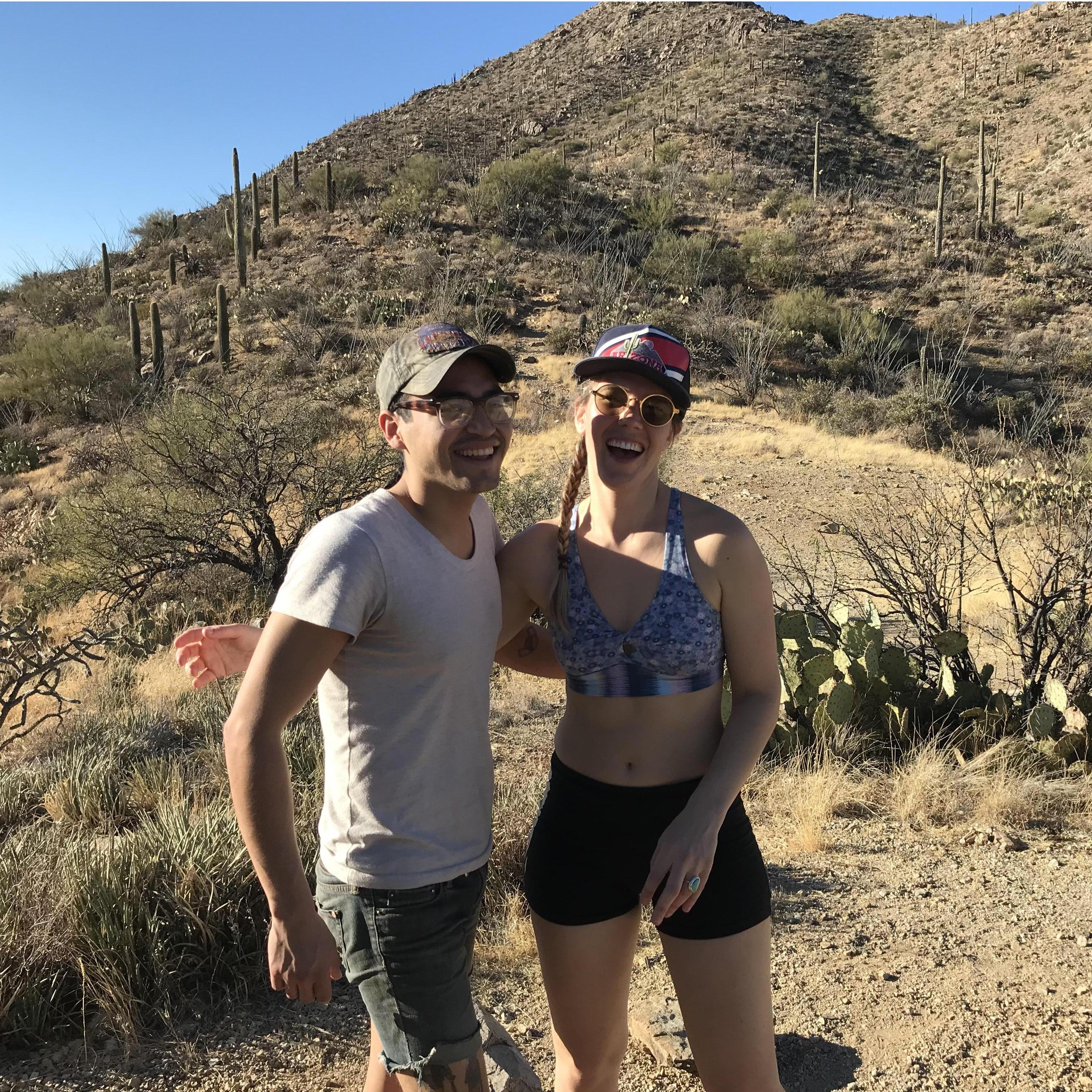 We went to Tucson for Christmas break last year and had a blast. This is in Saguaro National Park.
