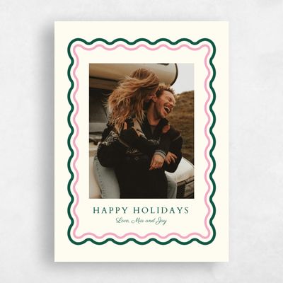 Flamingo, Pink Holiday Card - Marshall