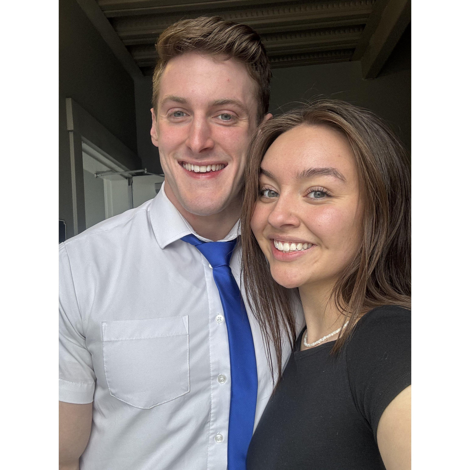 Getting ready for church was a special moment for us. We were excited to spend the day together and worship God in our favorite place