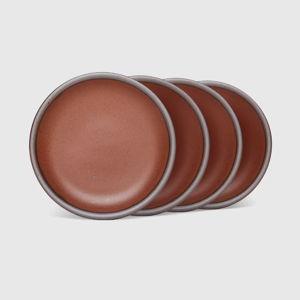 Cake Plate (Set of 4) by East Fork in Amaro