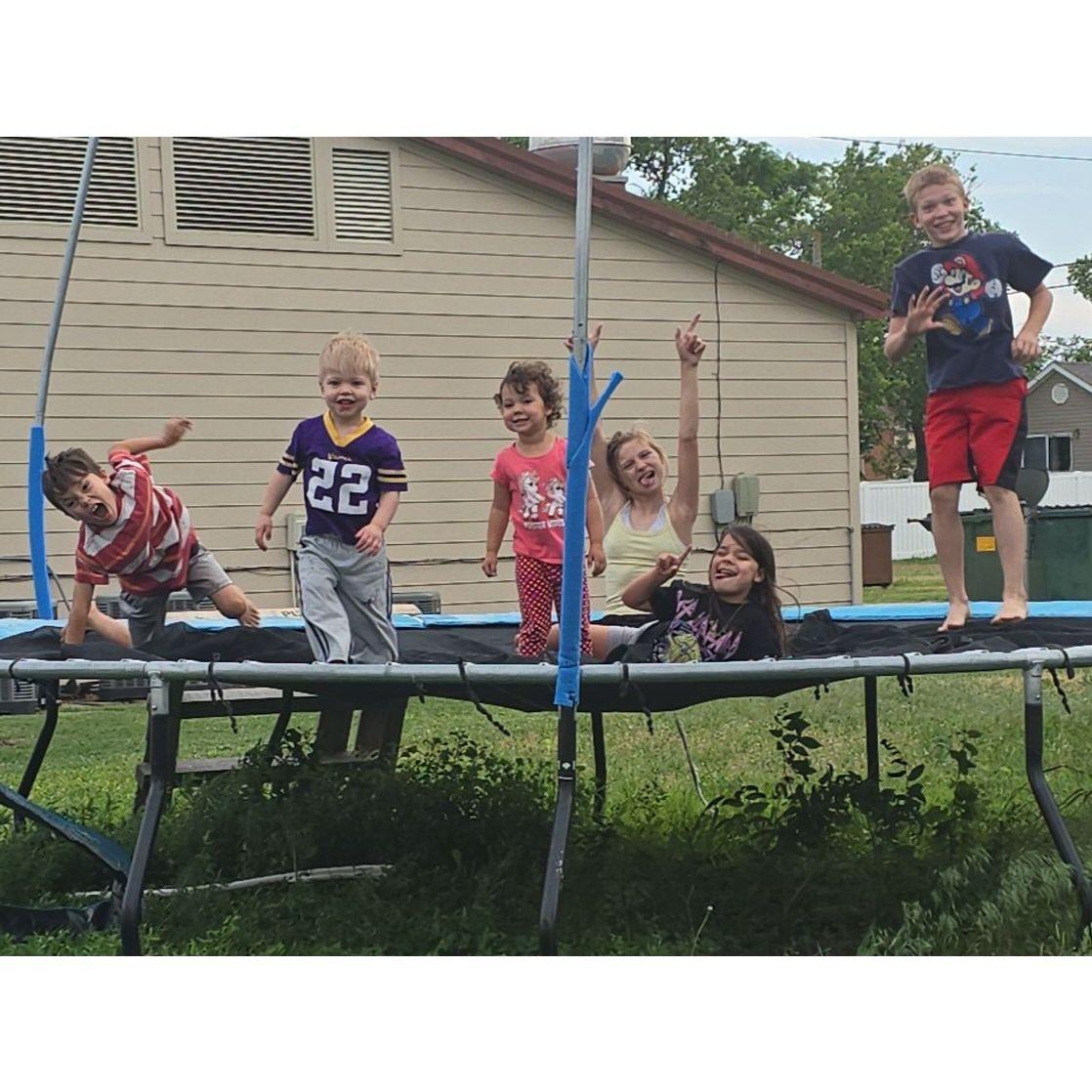 Grill out day and kids were having a blast!