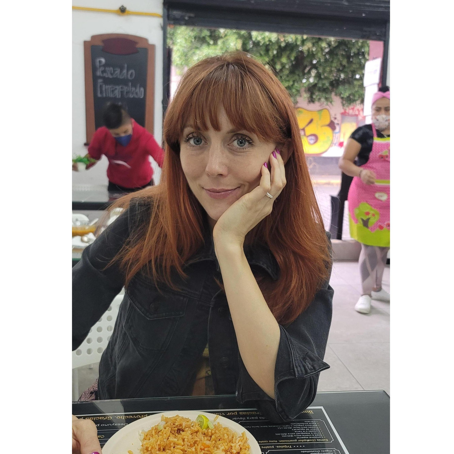In Coyoacán on our engagement trip!