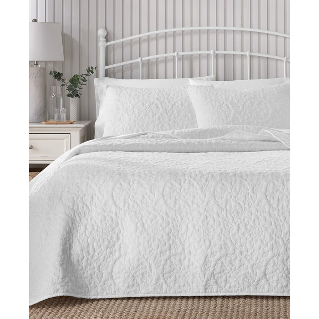 Charter Club Suzani Embroidery 3-Pc. Quilt Set, Full/Queen, Exclusively at Macy's