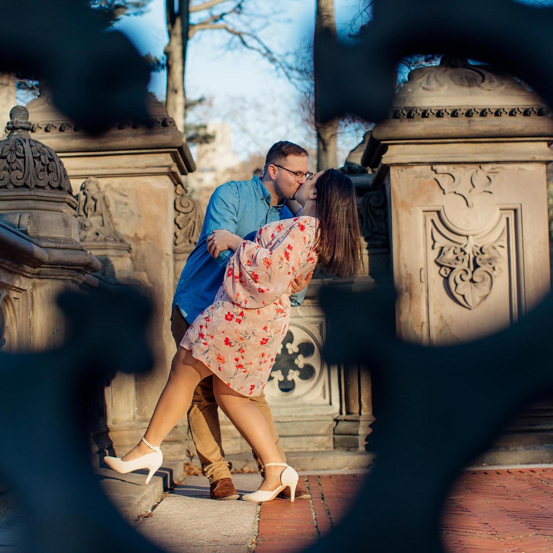Engagement pictures in Central Park, NYC.