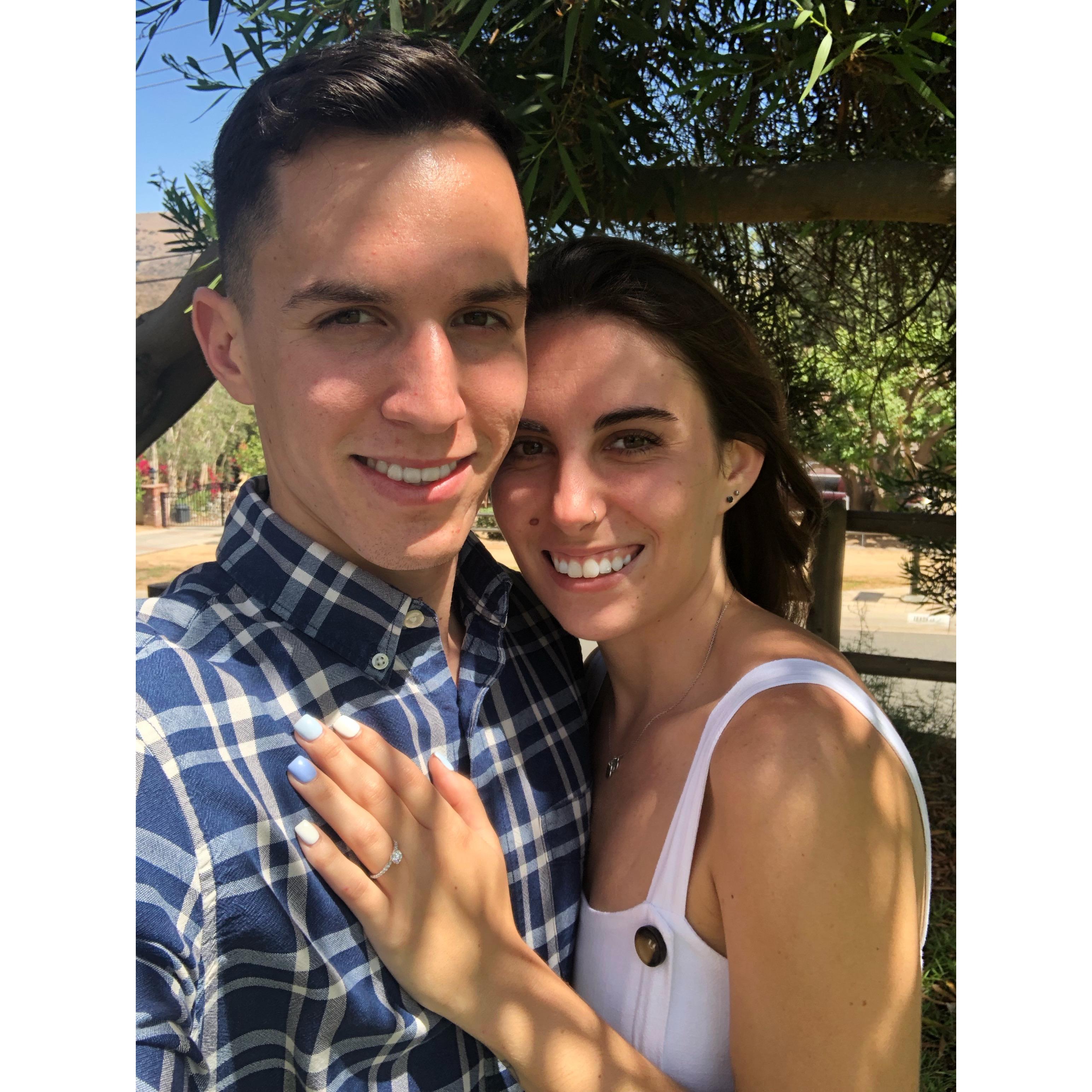 The day we got engaged!
Aug. 18, 2019