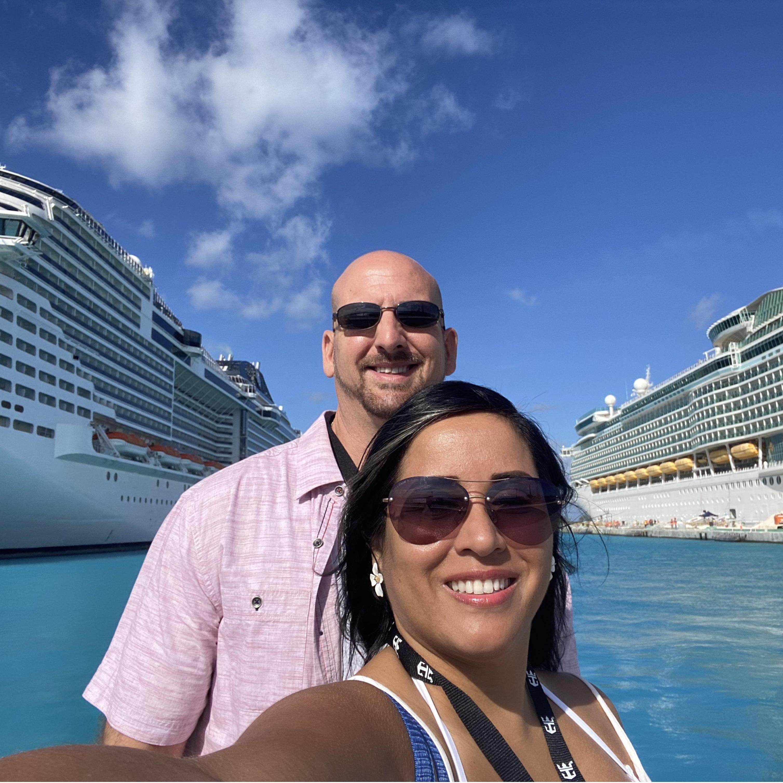 The water is so blue!