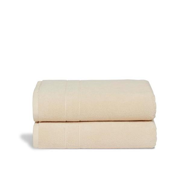 Brooklinen Super-Plush Bath Towels - Set of 2, Vanilla, 100% Cotton | Best Luxury Spa Towels