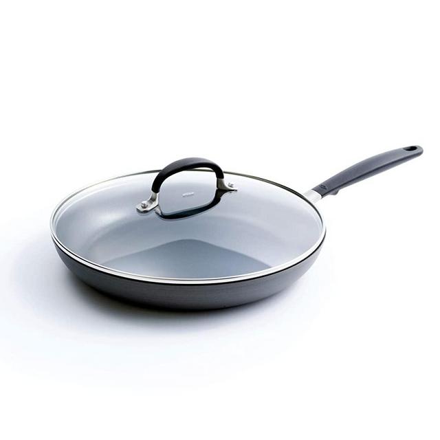 OXO Good Grips Covered Frypan, 12", Black