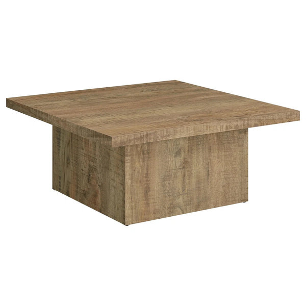 Artevious Square Pedestal Coffee Table - Mango