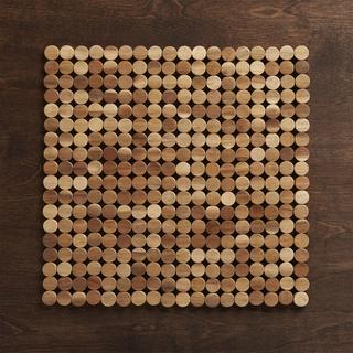 Wood Dot Placemat, Set of 4
