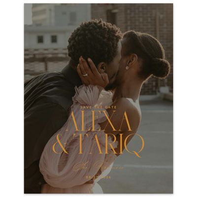 Ochre, Orange Wedding Digital Save the Date - Seibel Photo