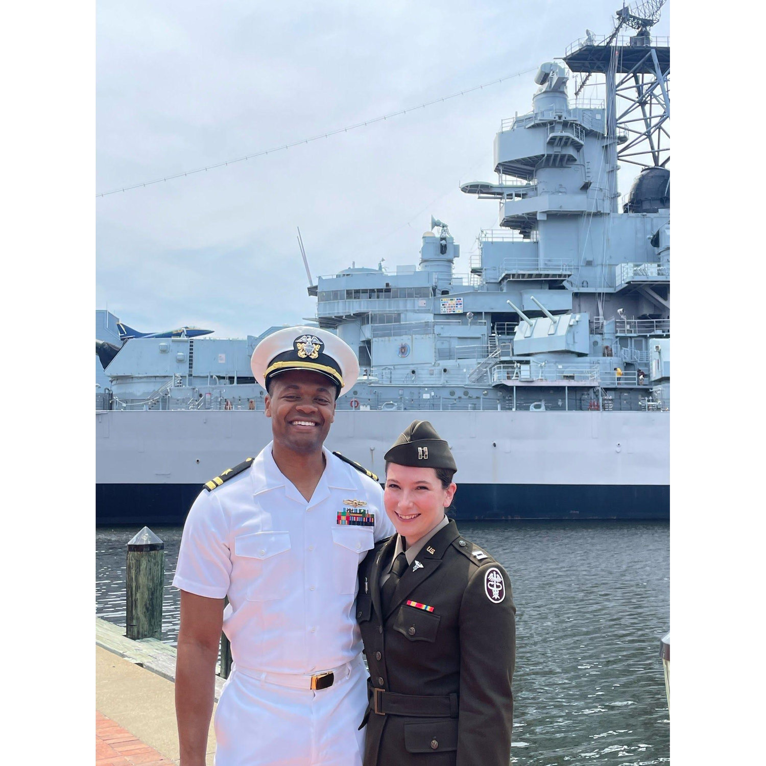 An Army Captain and Navy Lieutenant fell in love...the rest is history.