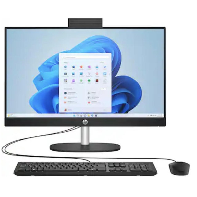 HP - 23.8" Full HD All-in-One - AMD Ryzen 3 7320U 2022 - 8GB Memory - 512GB SSD - Jet Black