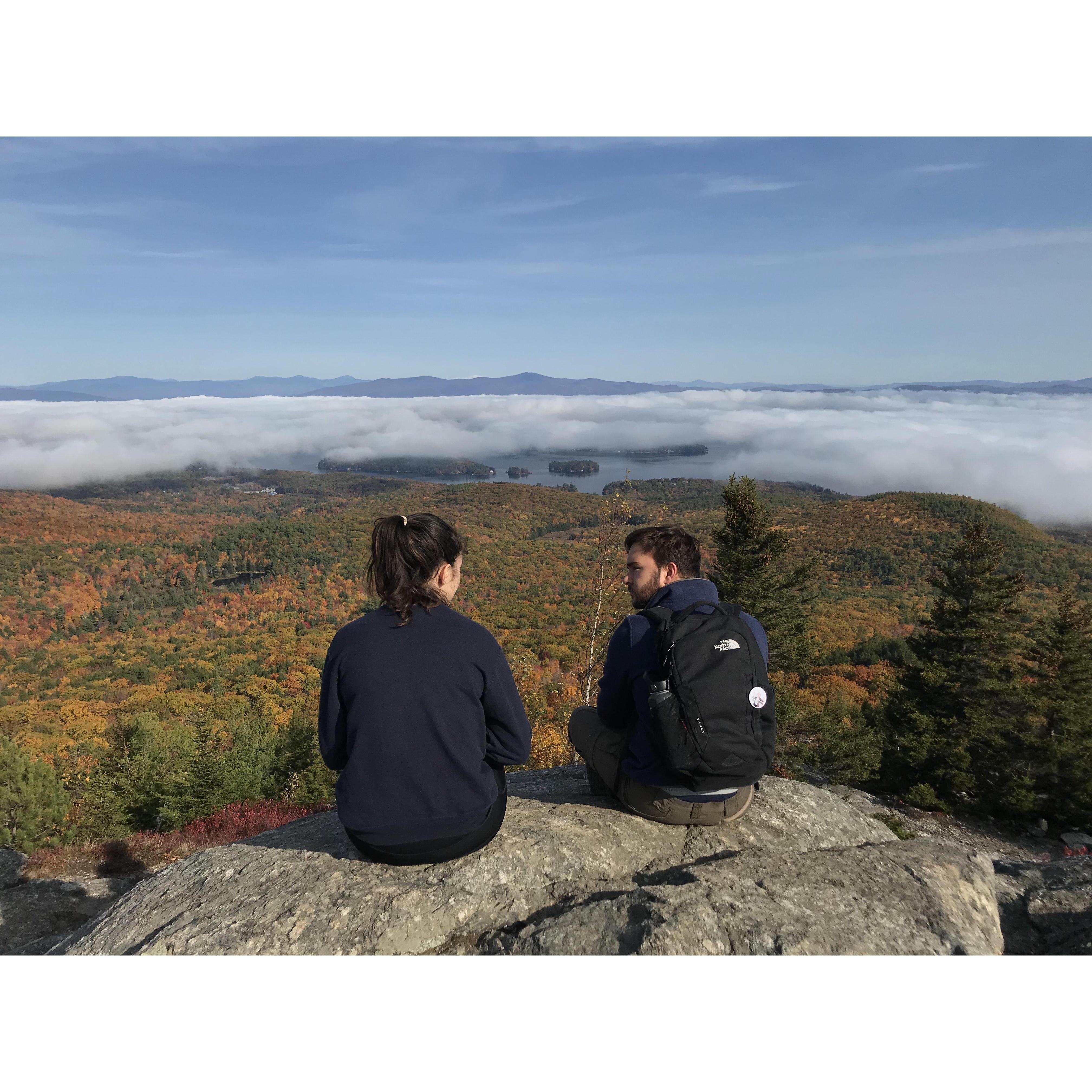 A beautiful fall hike we took up Mount Monadnock.