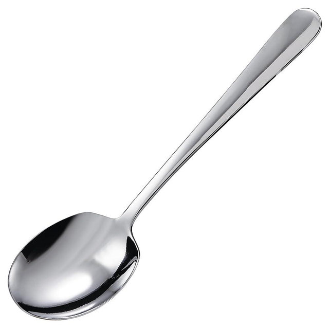 Winco SRS-2 Berry Spoon, Medium, Stainless Steel, 12-Pieces, 8-5/8"