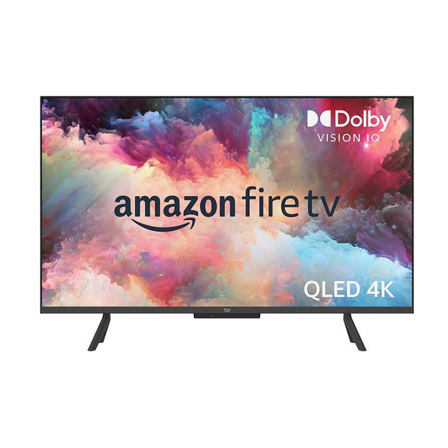 Amazon Fire TV 50" Omni QLED Series 4K UHD smart TV, Dolby Vision IQ, Fire TV Ambient Experience, local dimming, hands-free with Alexa