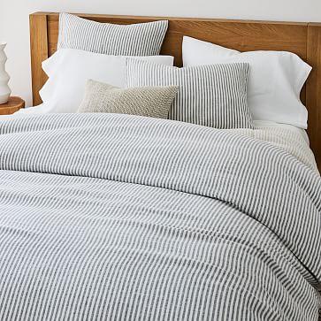 European Flax Linen Classic Stripe Duvet Cover & Shams