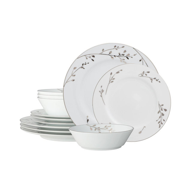 Noritake Birchwood 12 Piece Set, Service For 4