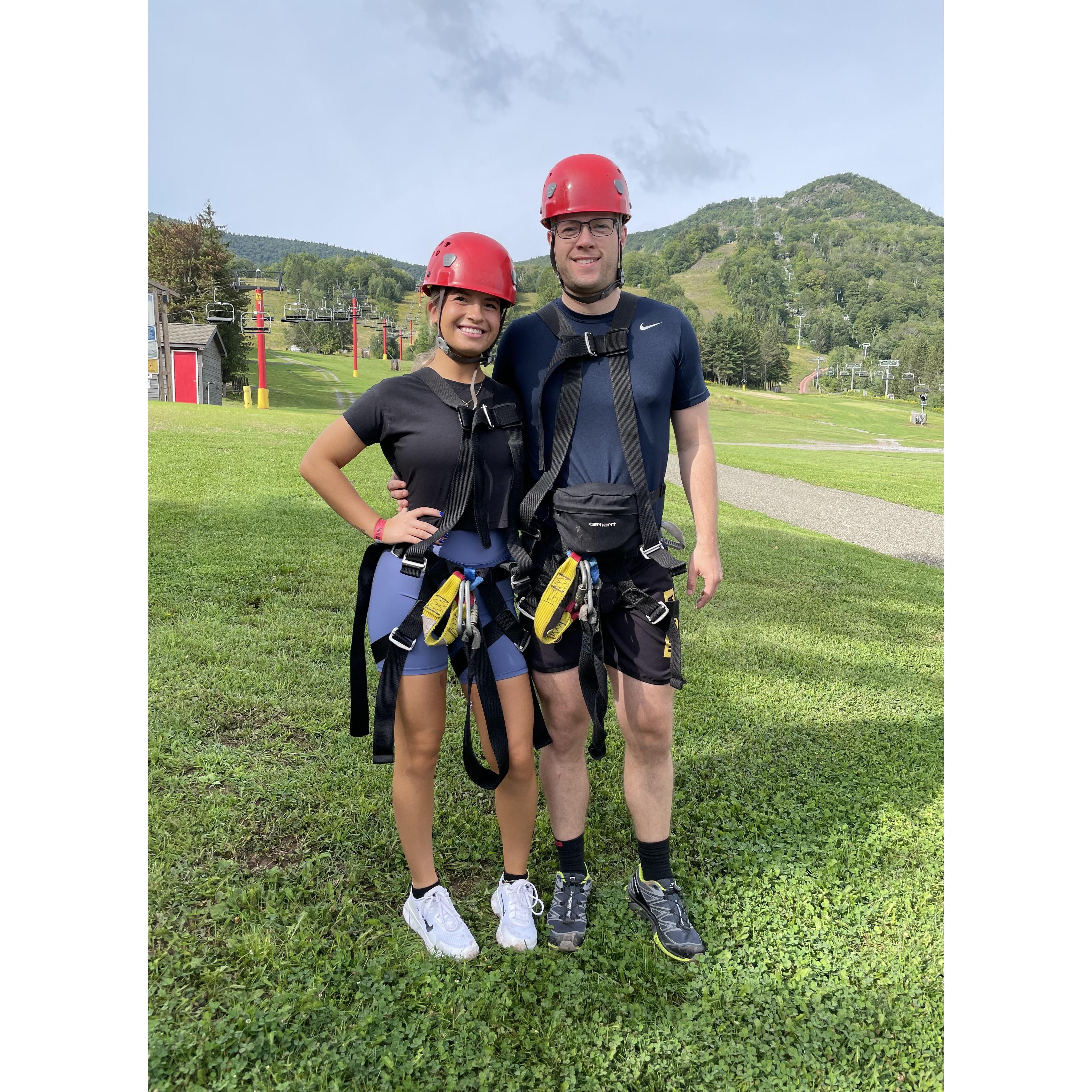 Zip lining, Catskill, NY