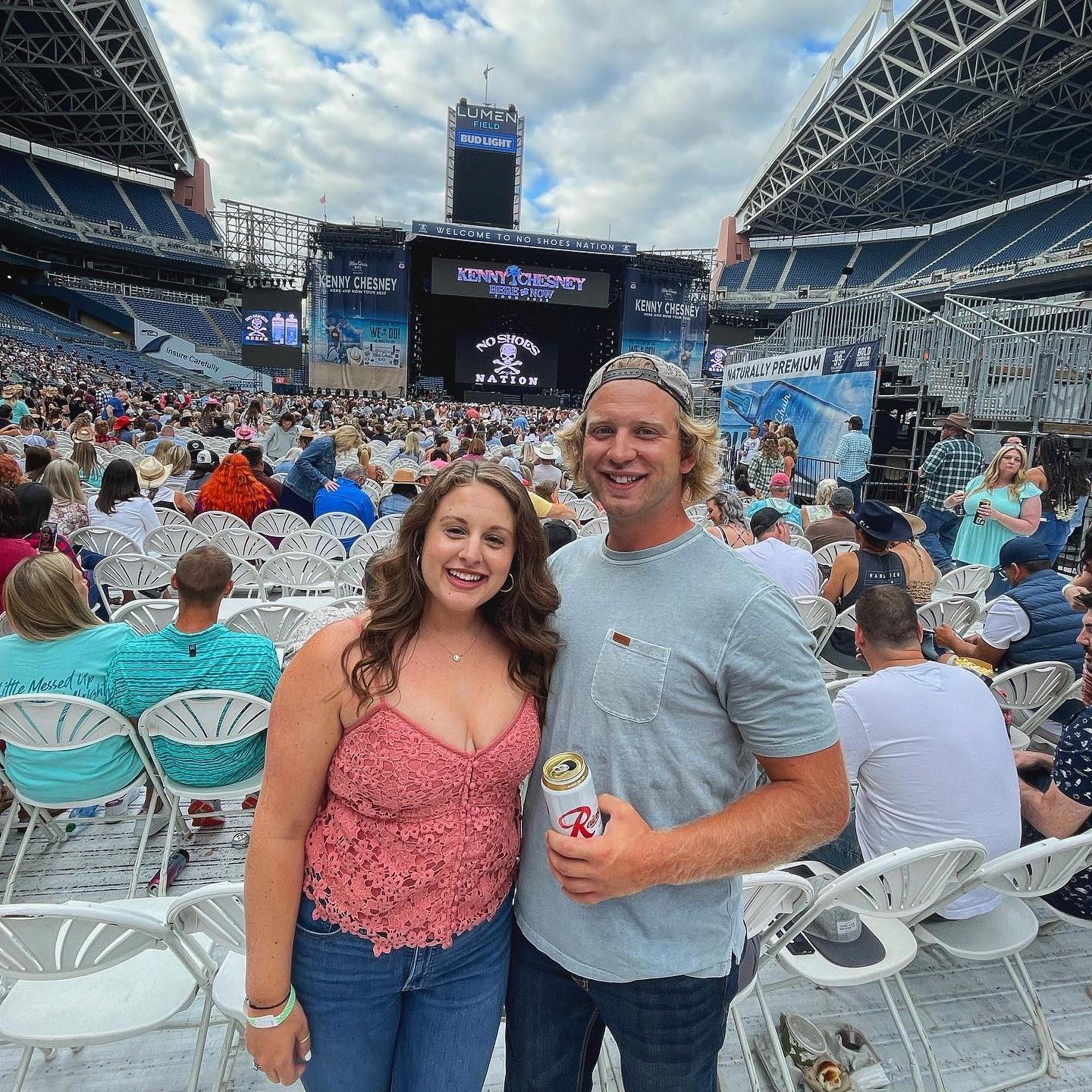 July 2022 - Bianca’s first time at the Seahawks stadium