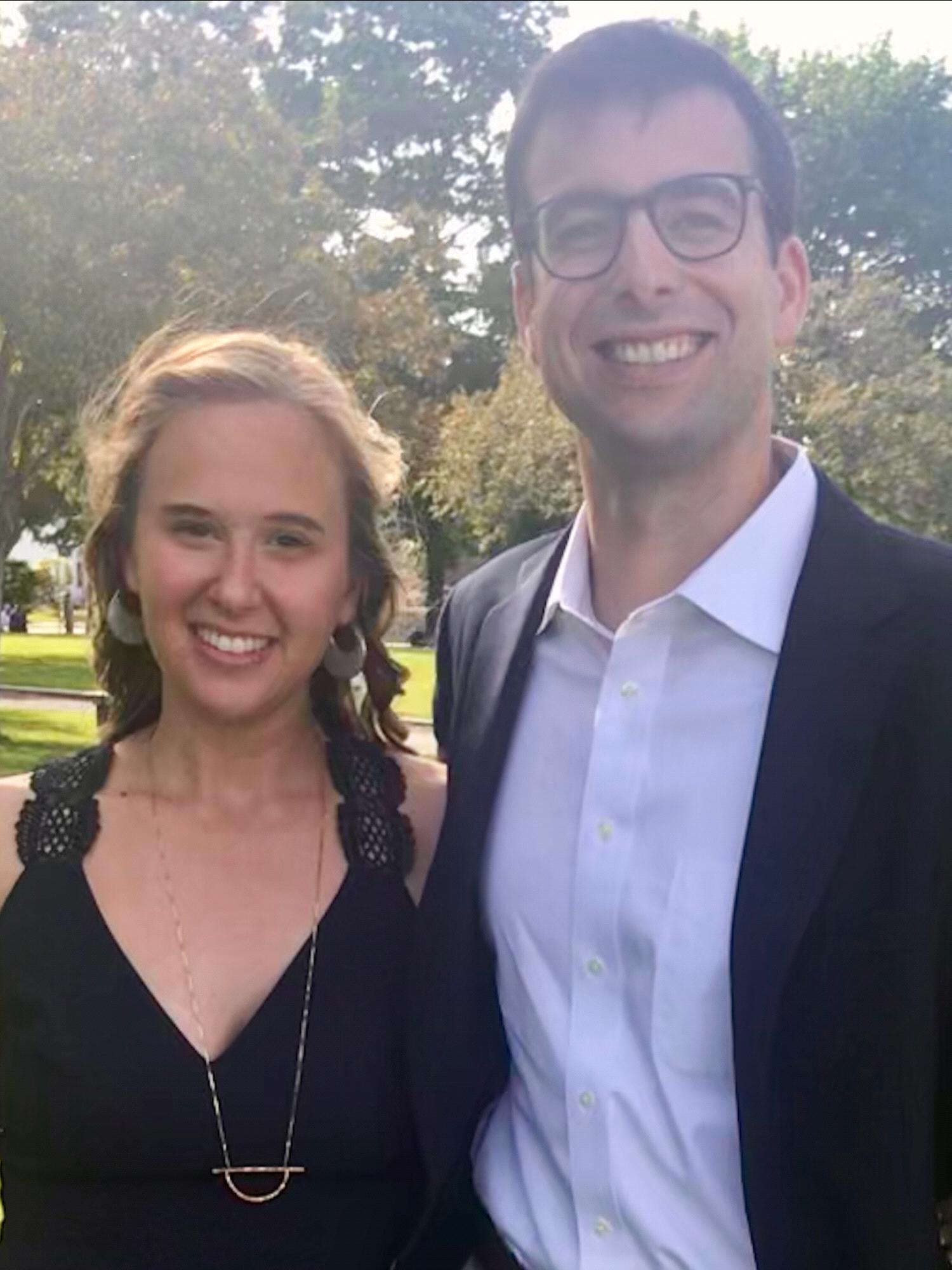 Celebrating Sydney's brother's wedding.