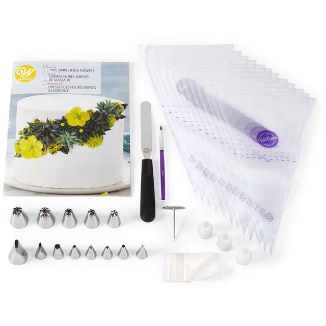 Wilton® How to Pipe Simple Icing Flowers 82-Piece Kit