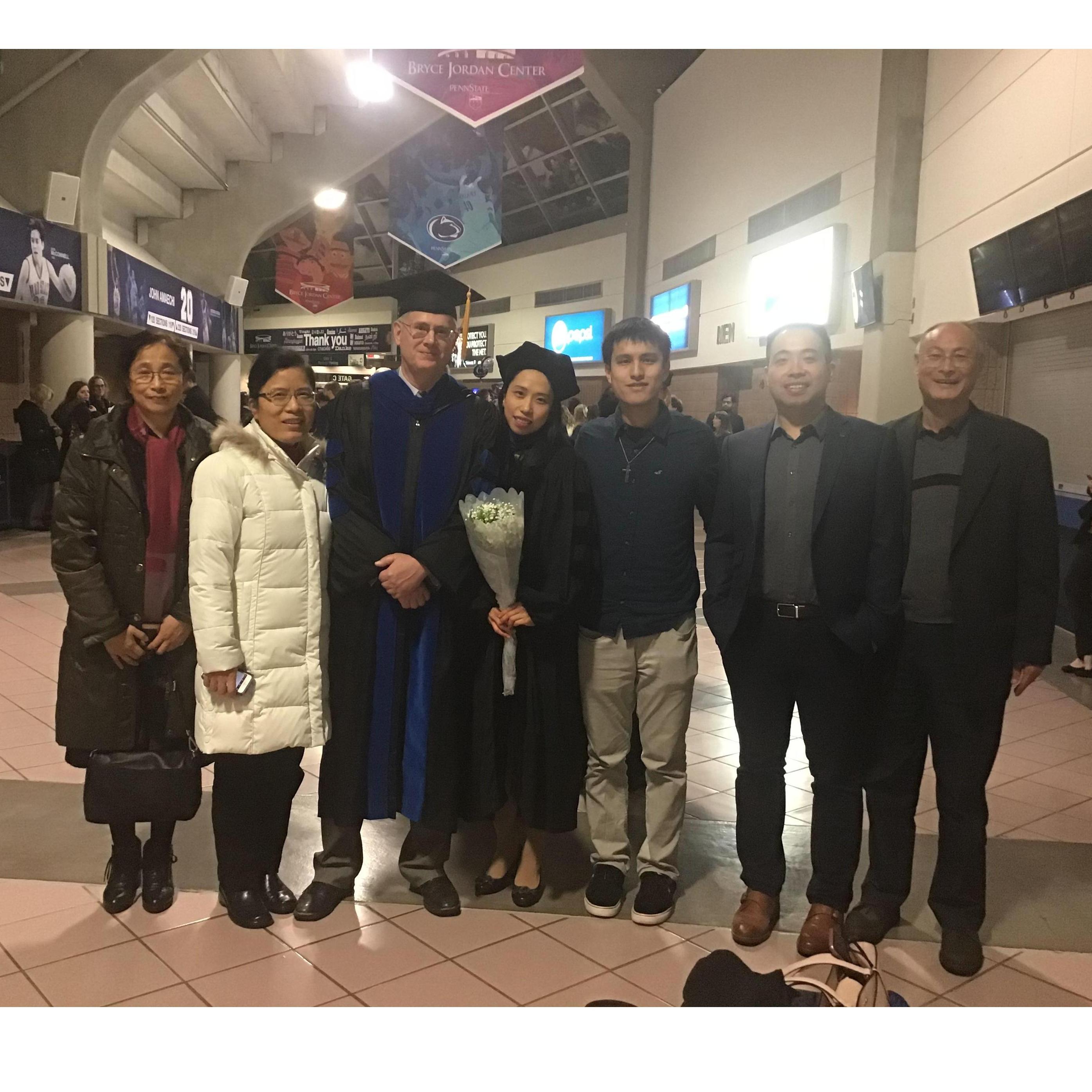 Bonnie's PhD commencement