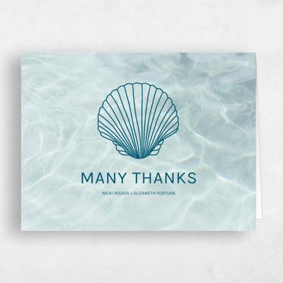 Iceberg, Blue Wedding Thank You - Waterview Landscape