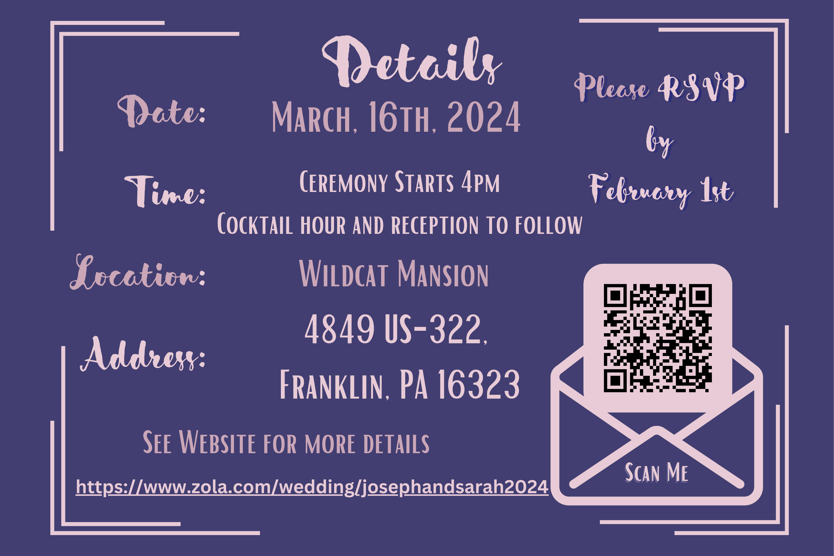 The Wedding Website of Sarah Hubauer and Joseph Thiebaud