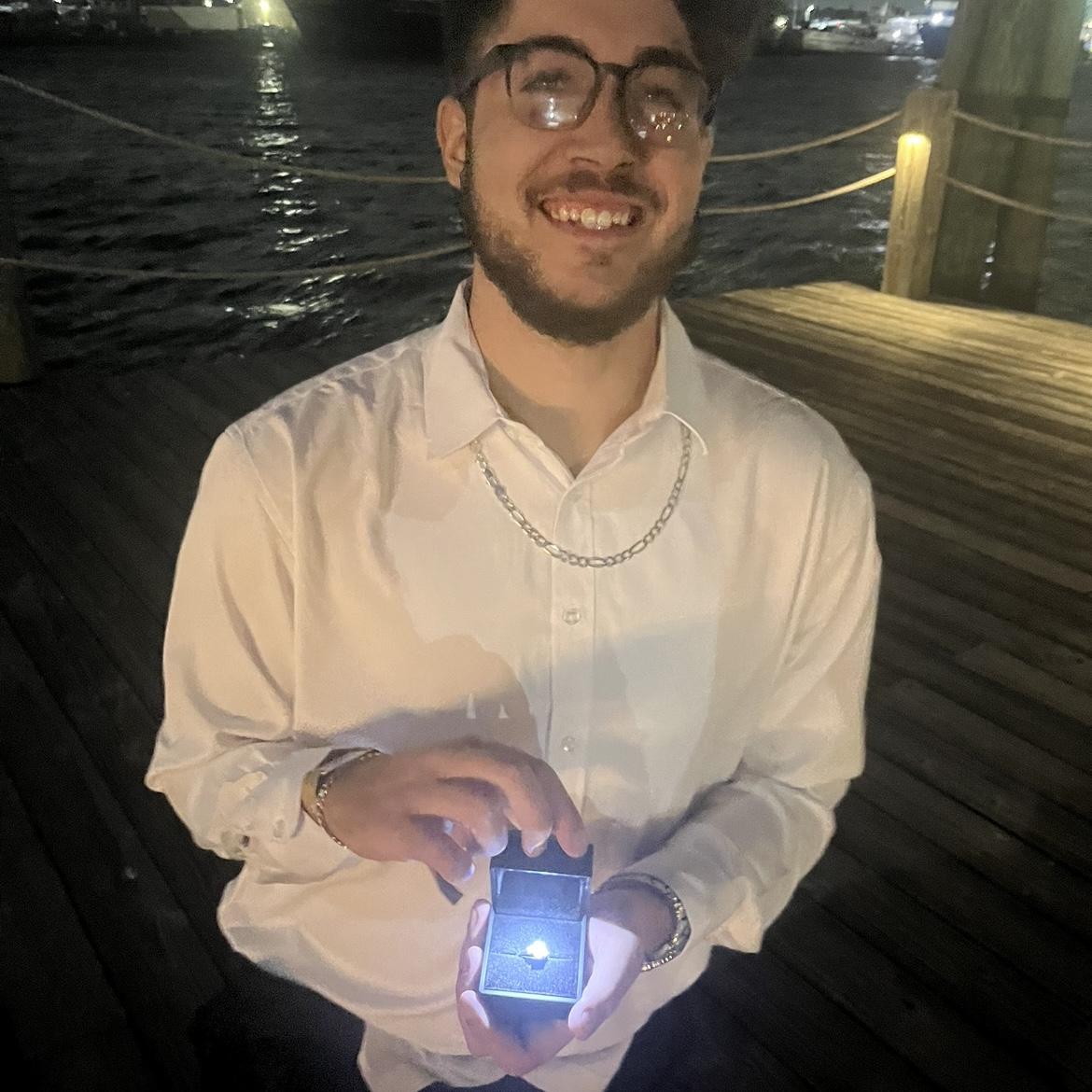 Nick proposing!
