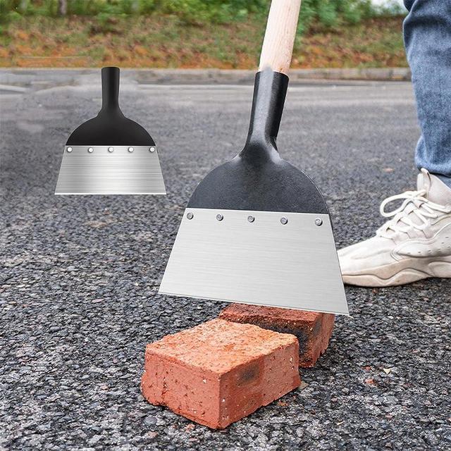 Gardscraper Multi-Functional Garden Cleaning Shovel - New Garden Scraper Shovel, All-Steel Weeding Planting Farm Shovel for Outdoor Garden Grass Camping (8 in)