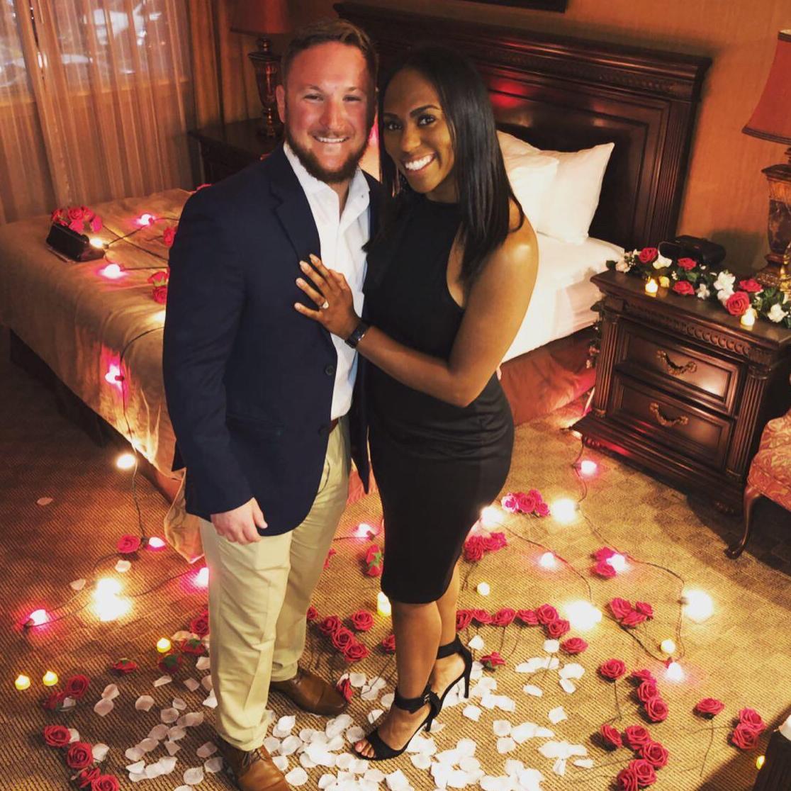 It's official. . . she said "YES!"