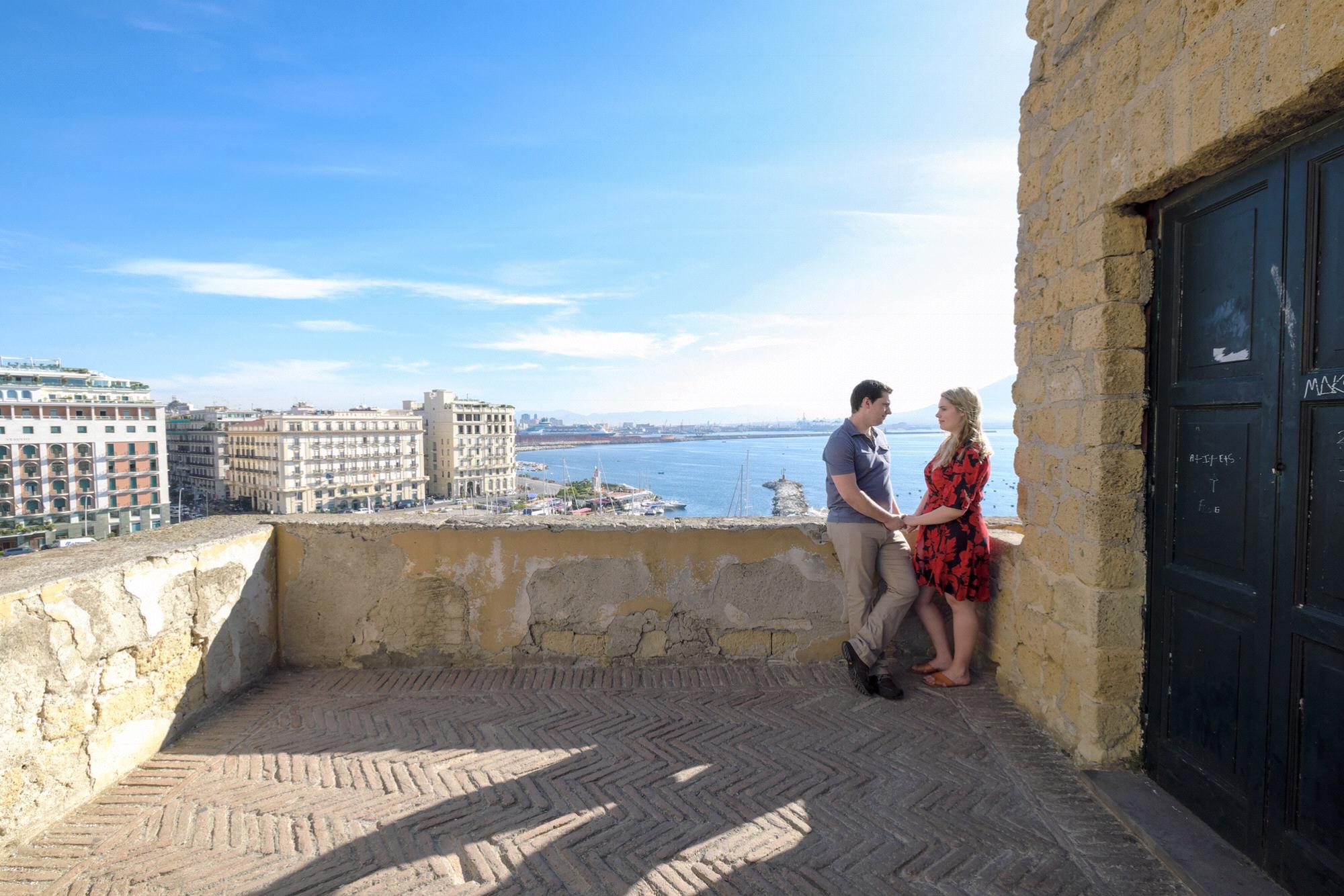 We had the Castel d’Ovo to ourselves on this beautiful day just by chance. Truly a perfect day!