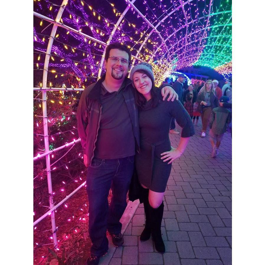 Festival of Lights in Cambria, CA.... our first Christmas together