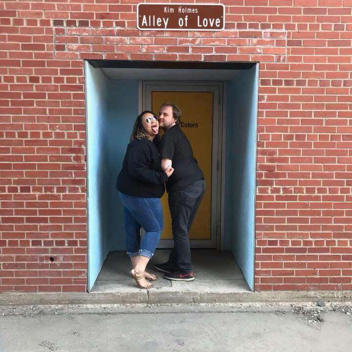 Silliness while visiting me at UND!