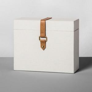 Document Box with Faux Leather - Hearth & Hand™ with Magnolia