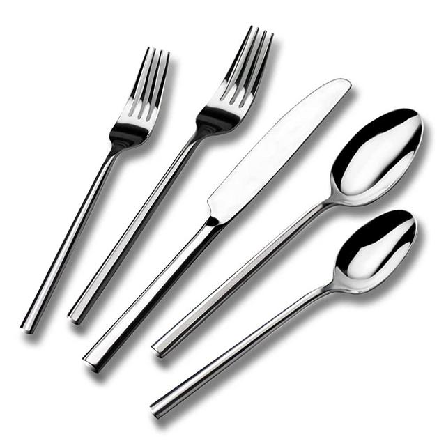 Alata Potter 20-Piece Forged Stainless Steel Flatware Set Cutlery Set,Service for 4,Mirror Finish,Dishwasher Safe
