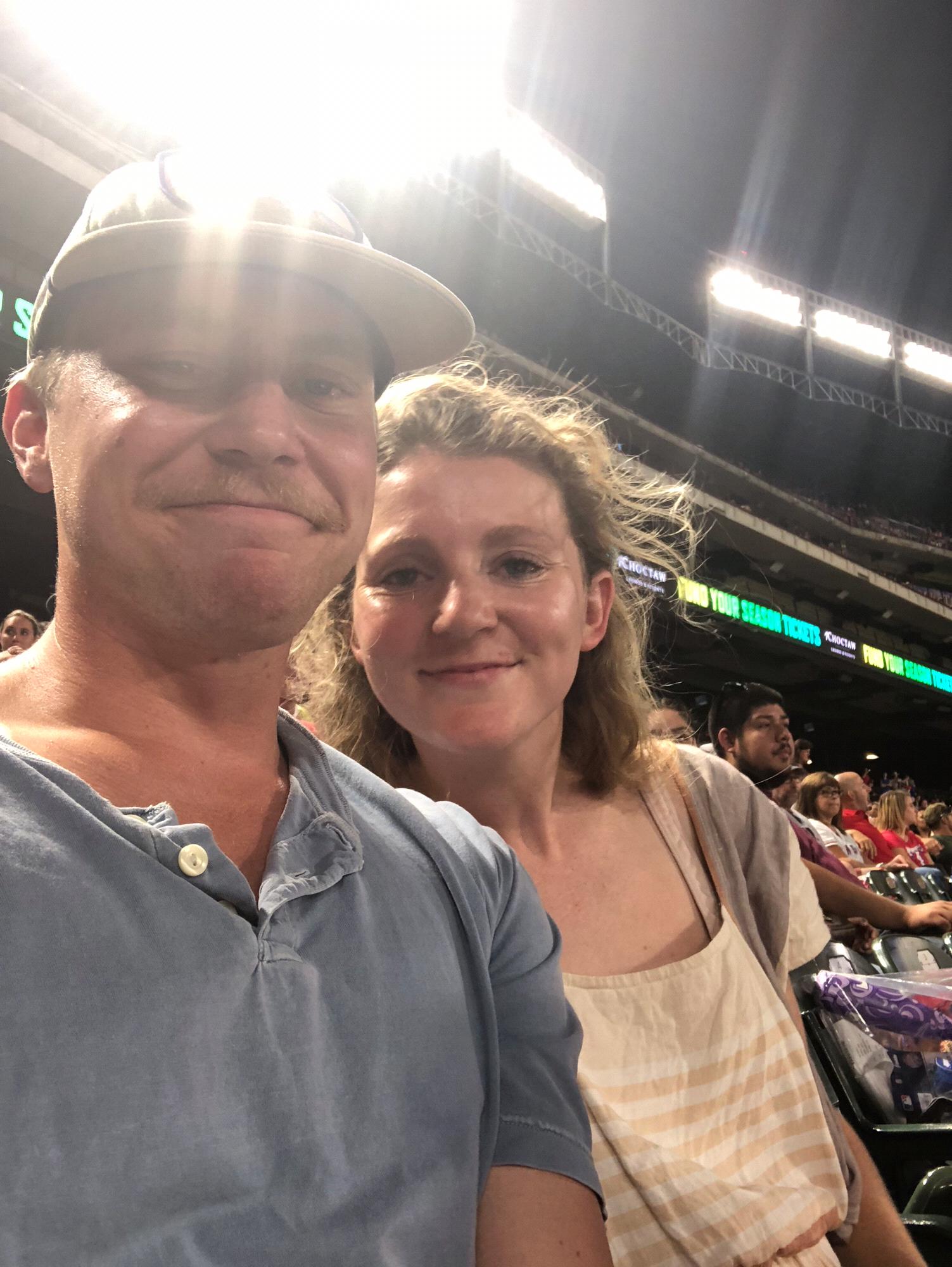Our first date at the Rangers game!