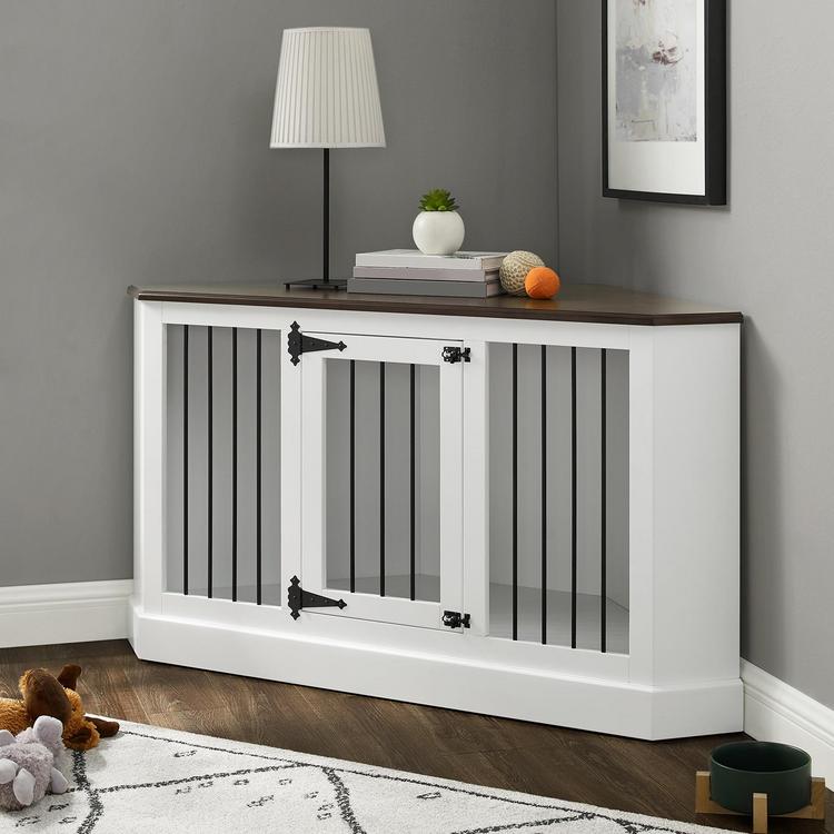 Crosley Furniture, Winslow Corner Credenza Dog Crate | Zola