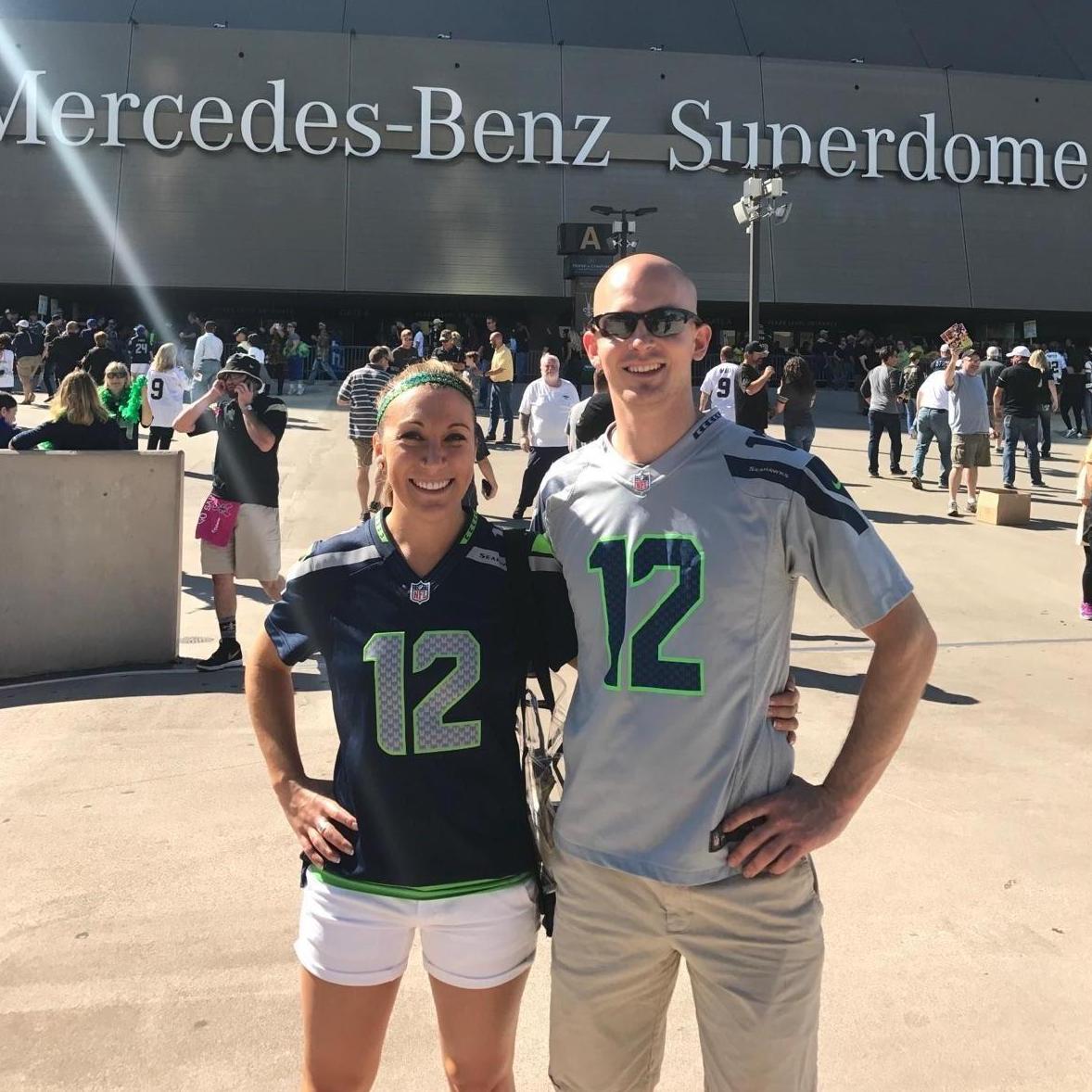 Seahawks vs. Saints in New Orleans, Louisiana. Go Hawks!