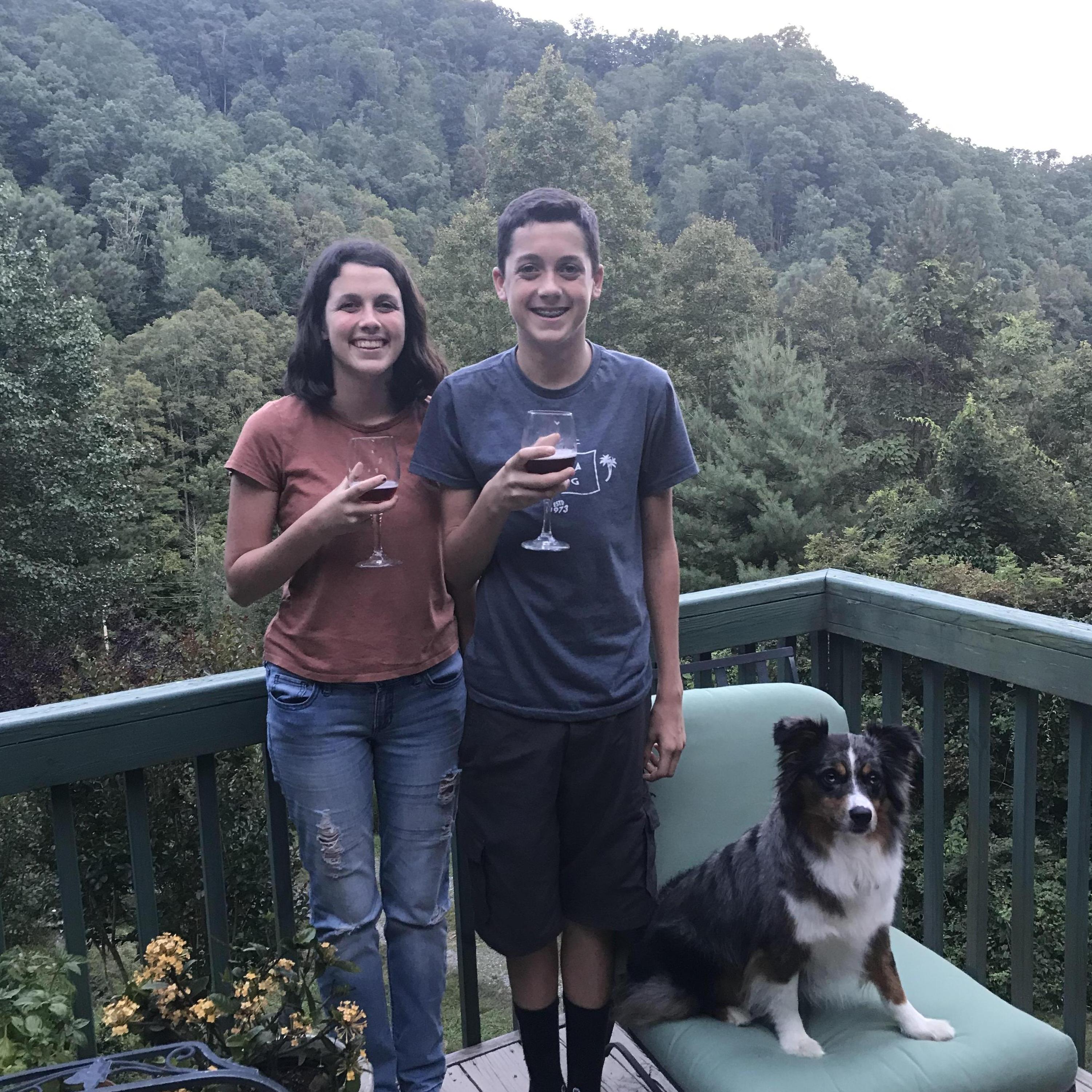 4th of July 2019 at the Corp cabin....its grape juice :)