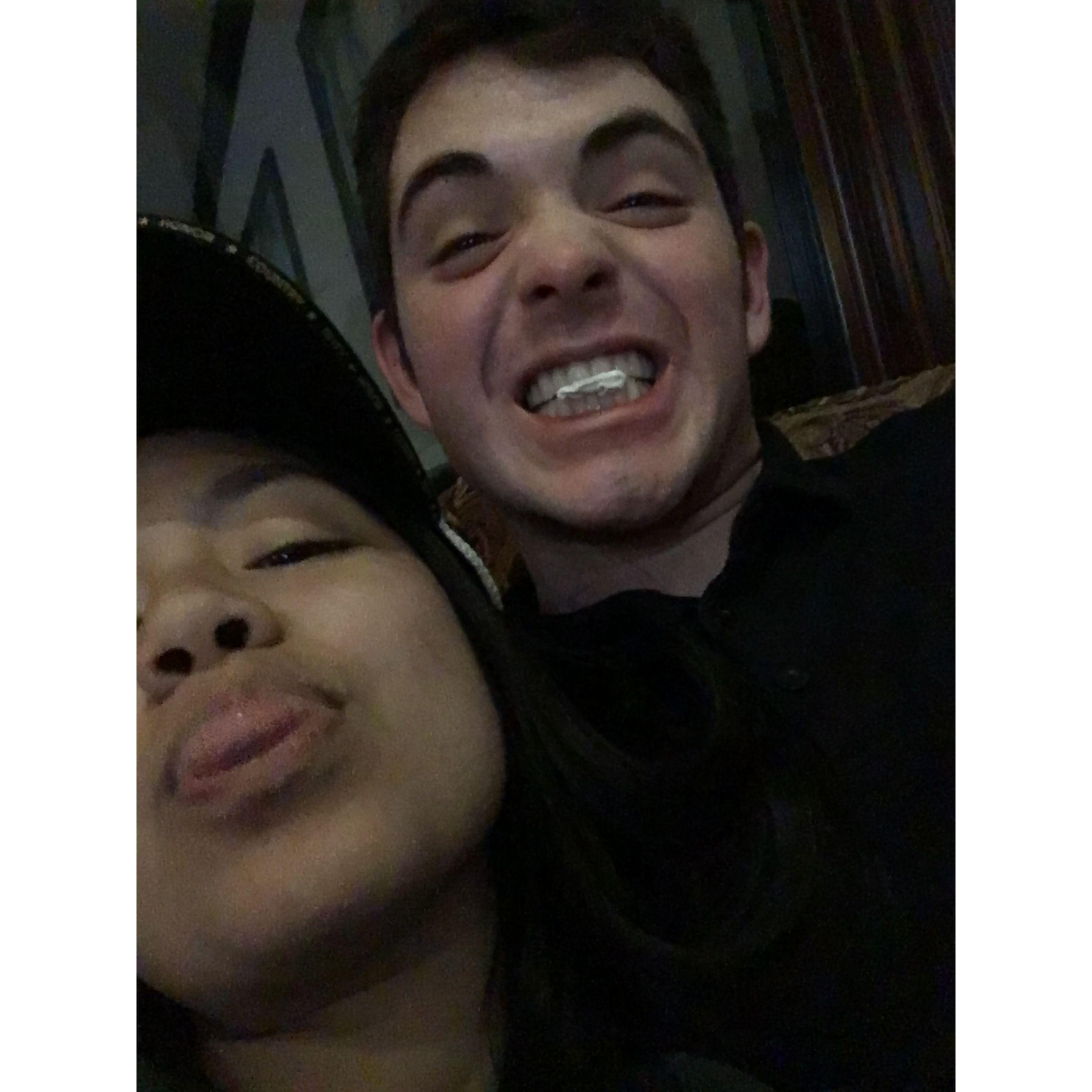 Our first day as a couple