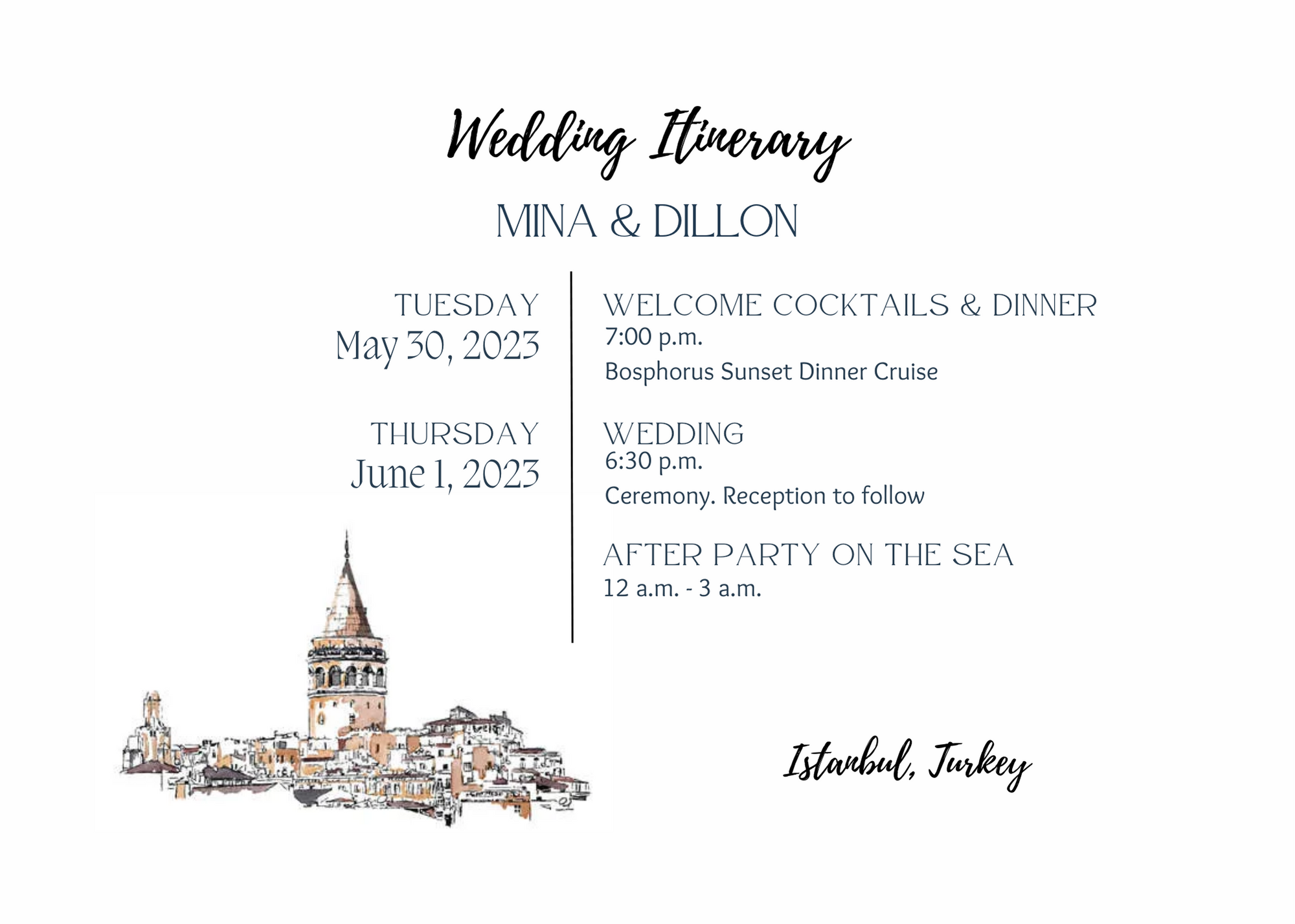 The Wedding Website of Mina Moshtaghi and Dillon Miller