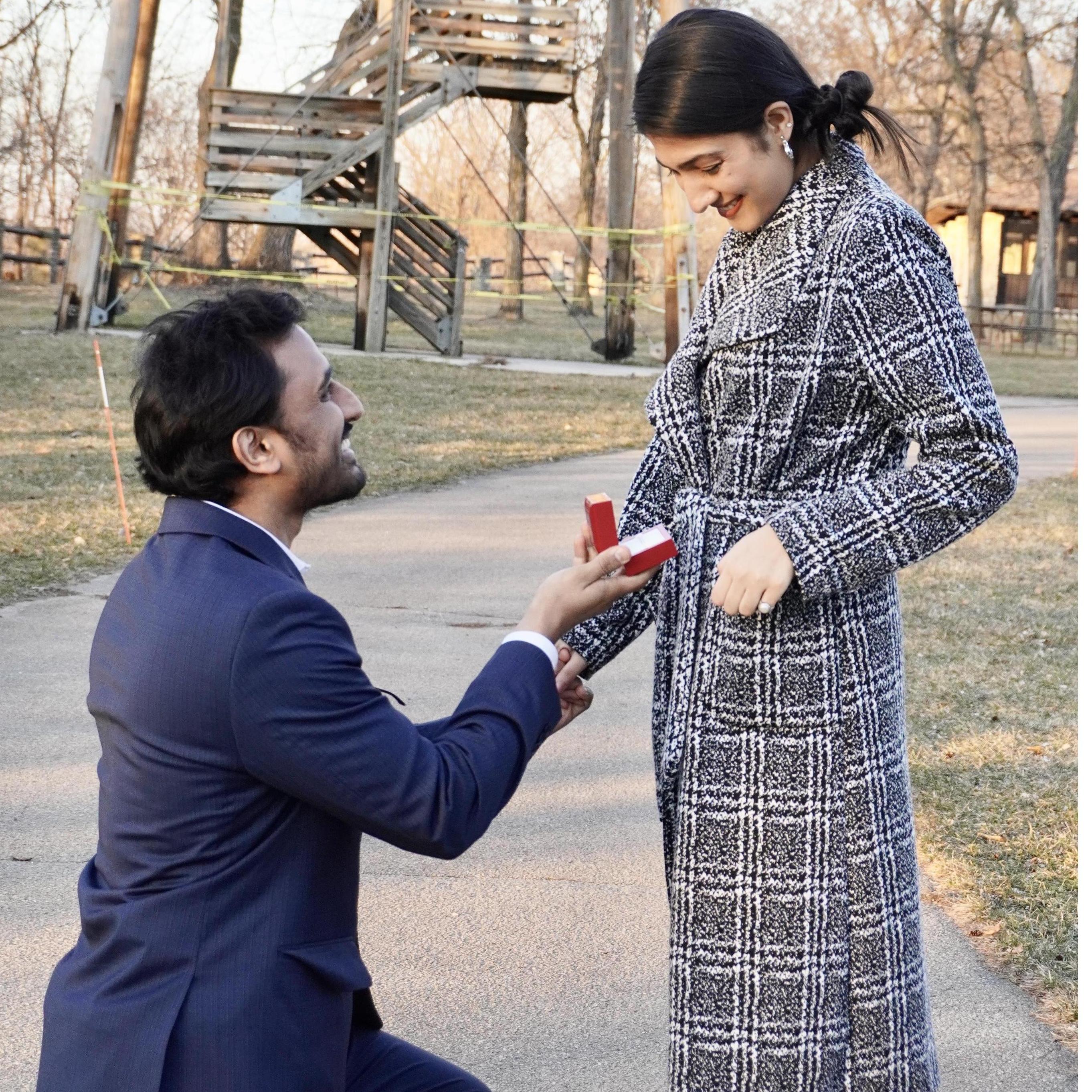 When he asked her to become her dishwasher for life.